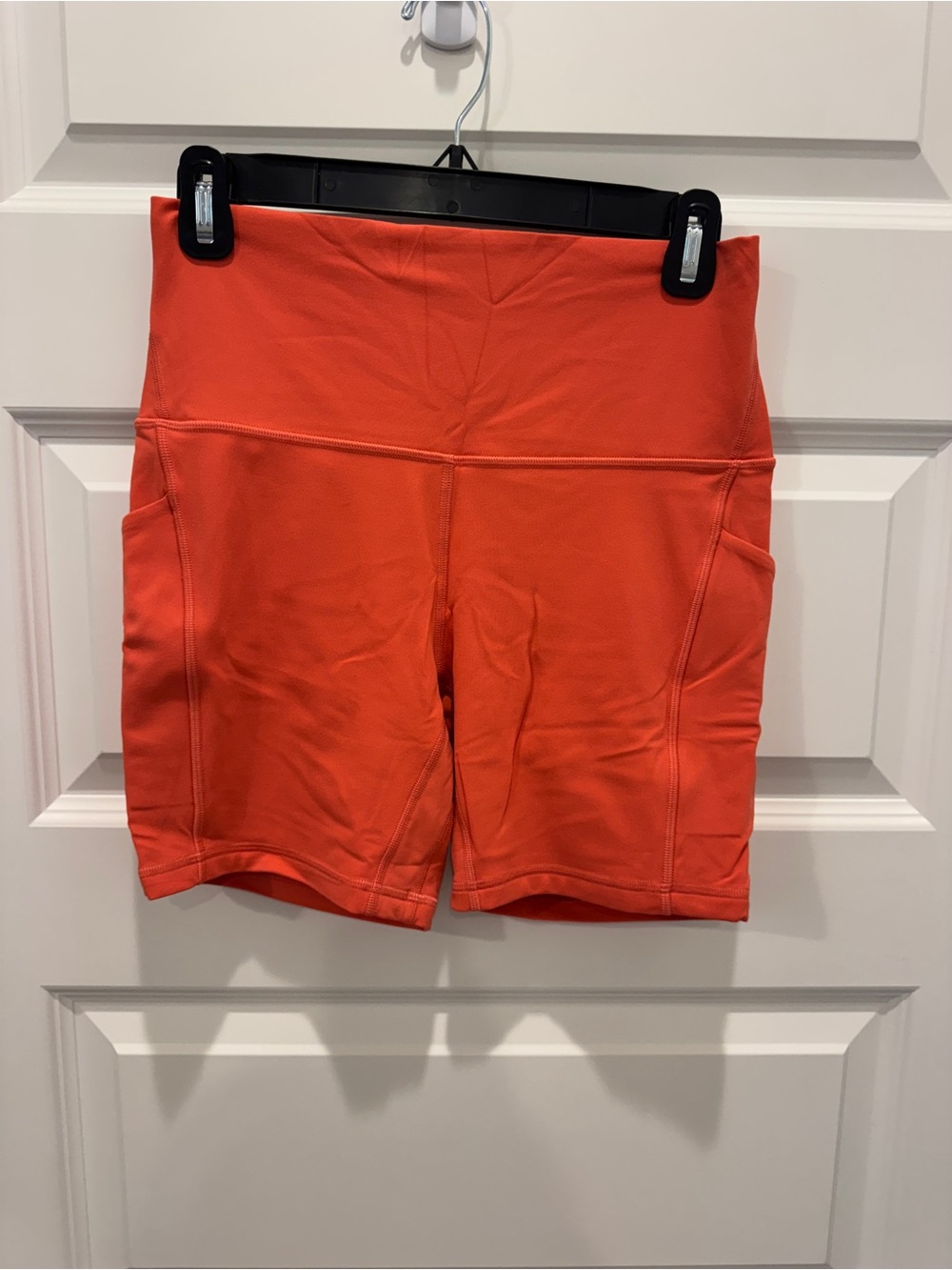 lululemon athletica align 6 in inseam with pockets High-Rise Orange Bike Shorts